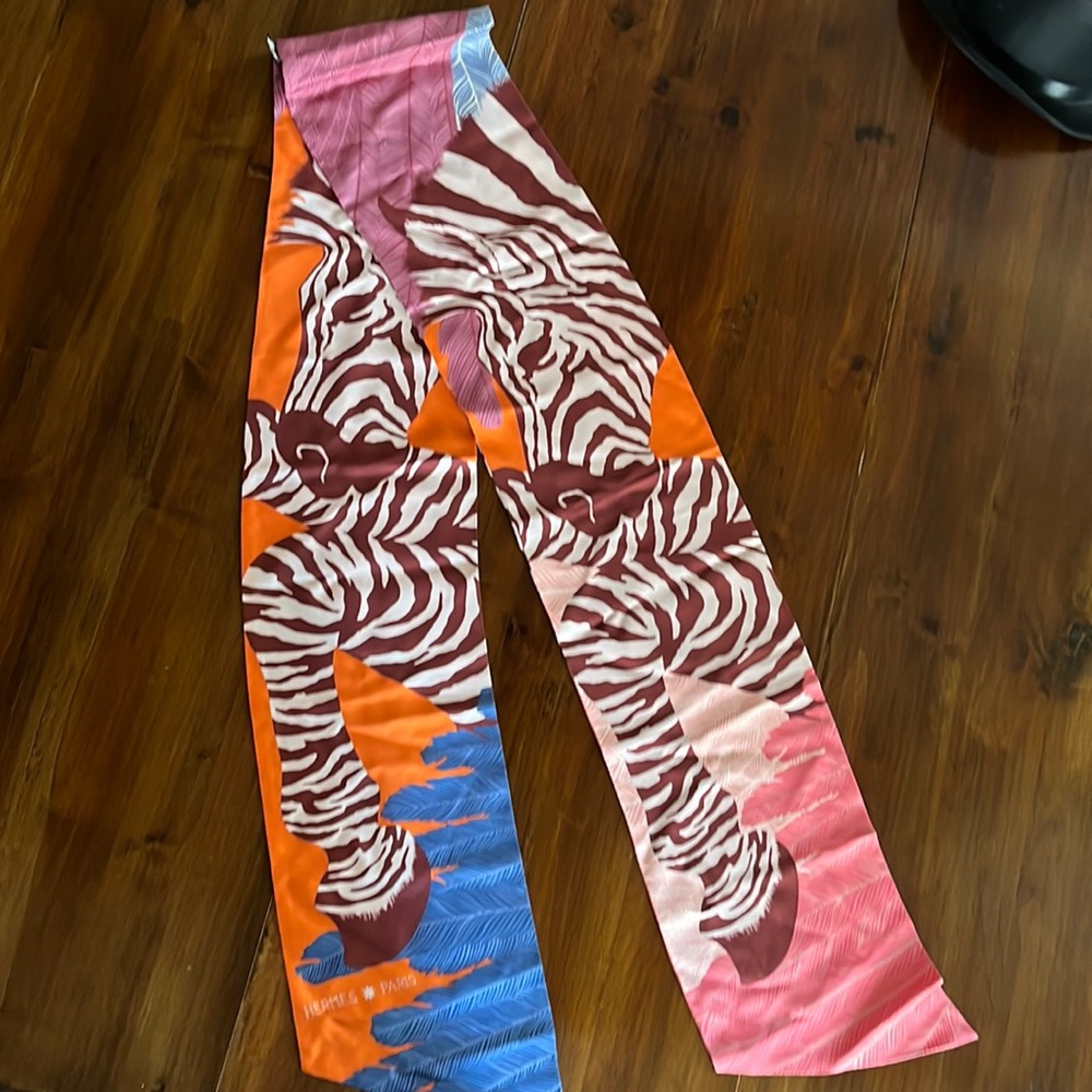 HERMES MAXI TWILLY ZEBRA AND FEATHERS